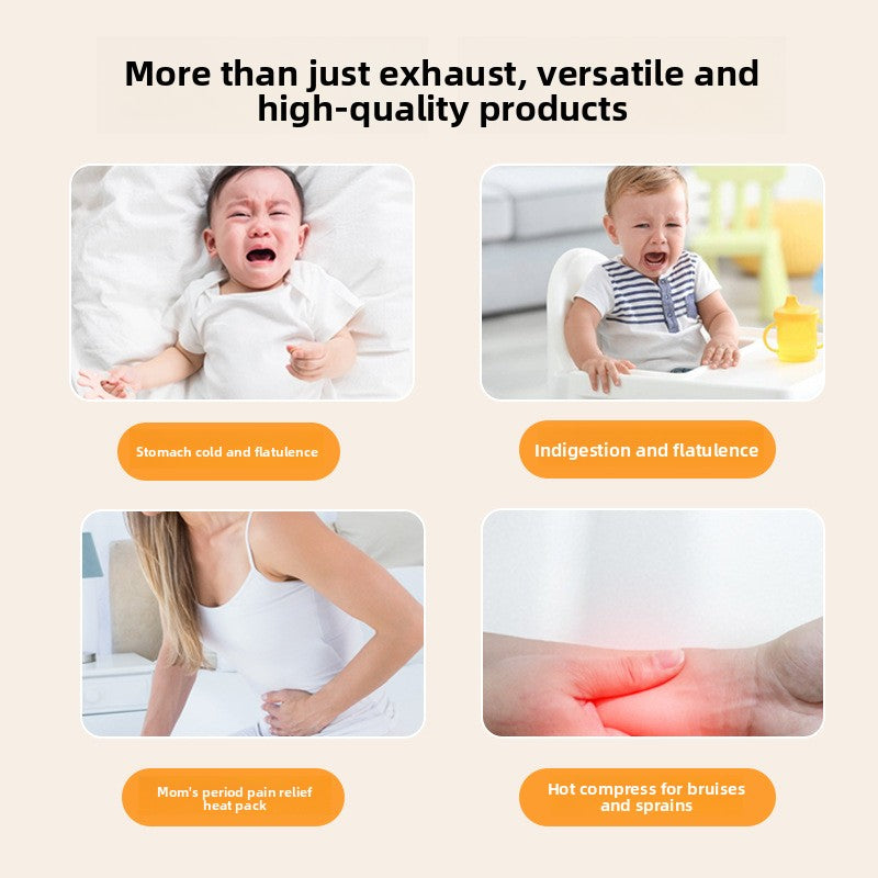 Baby Anti-Flatulence Hot Compress Pillow with Adjustable Strap