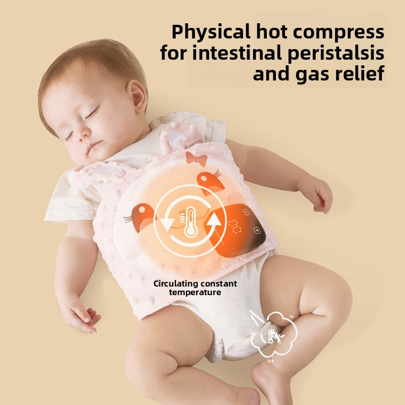 Baby Anti-Flatulence Hot Compress Pillow with Adjustable Strap